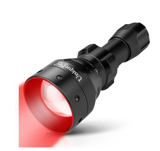 UniqueFire 1503 50mm Aspherical Lens Red LED Single Mode Zoomable Hunting Flashlight Light