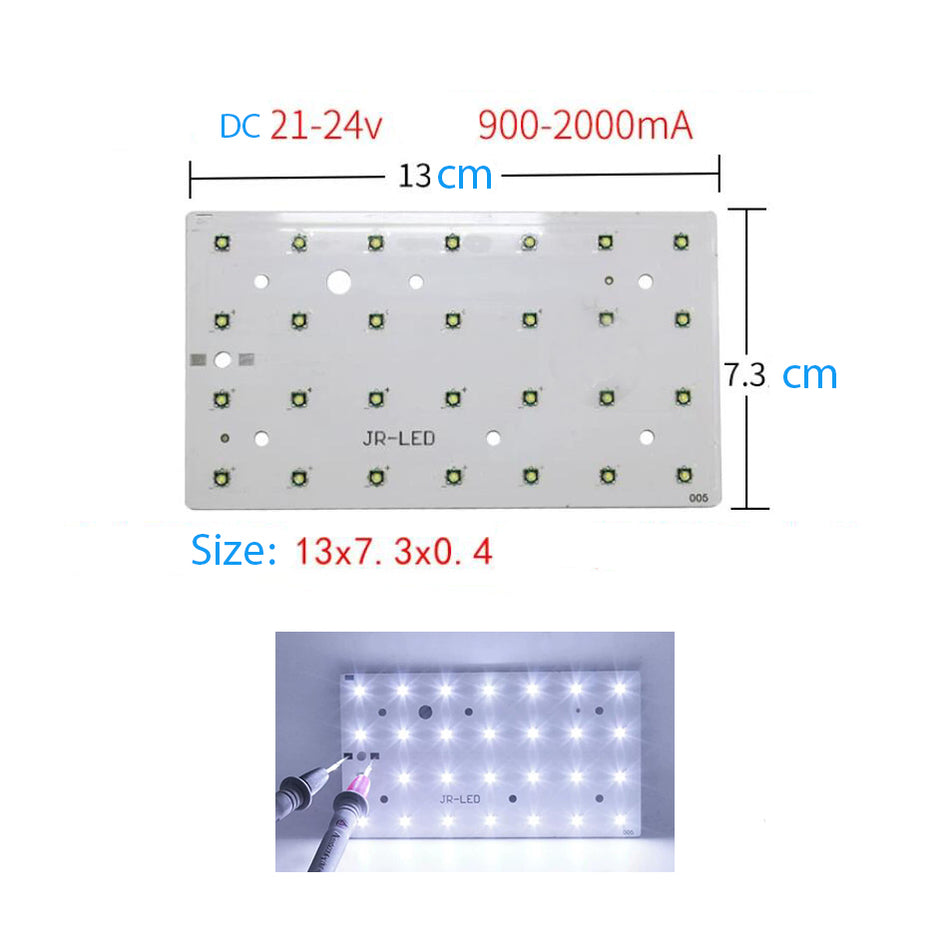 28W XPE 28pcs-LEDs Chip 6500K Integrated Light PCB DC 21-24V DIY  Lamp for Home Lighting etc