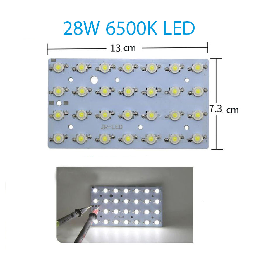 28W 28pcs-LEDs 6500K Integrated Light PCB DC 21-24V DIY Lamp for Home Lighting etc