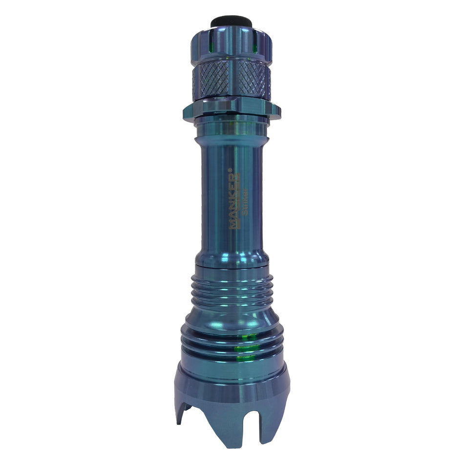 Mankerlight Striker Blue Titanium Limited Edition Flashlight 2300 Lumen SFT40 LED 500 Meter