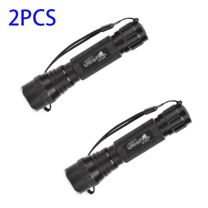 2pcs Ultra Fire WF-501B 10W 6500K LED 1200LM Single Mode Camping Flashlight(Battery NOT INCLUDED)