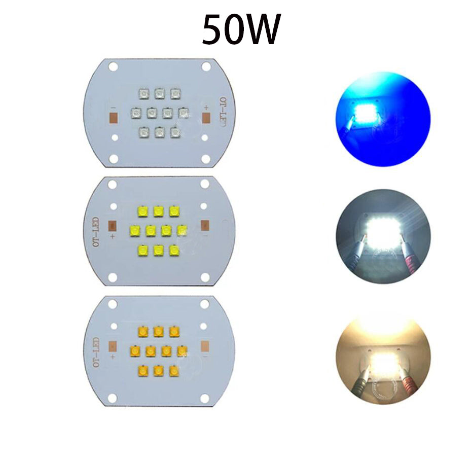 High Power 50W XTE-LED Chips Cold White Warm White Royal Blue 450-455nm Diode Lamp Kit for Coral Fish Tank Aquarium light