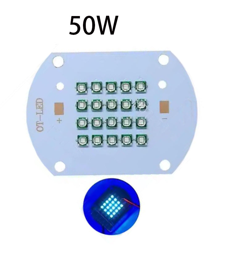 High Power 50W UV 365nm Ultraviolet LED Chips Diode light integrated Lamp for UV glue curing light ink