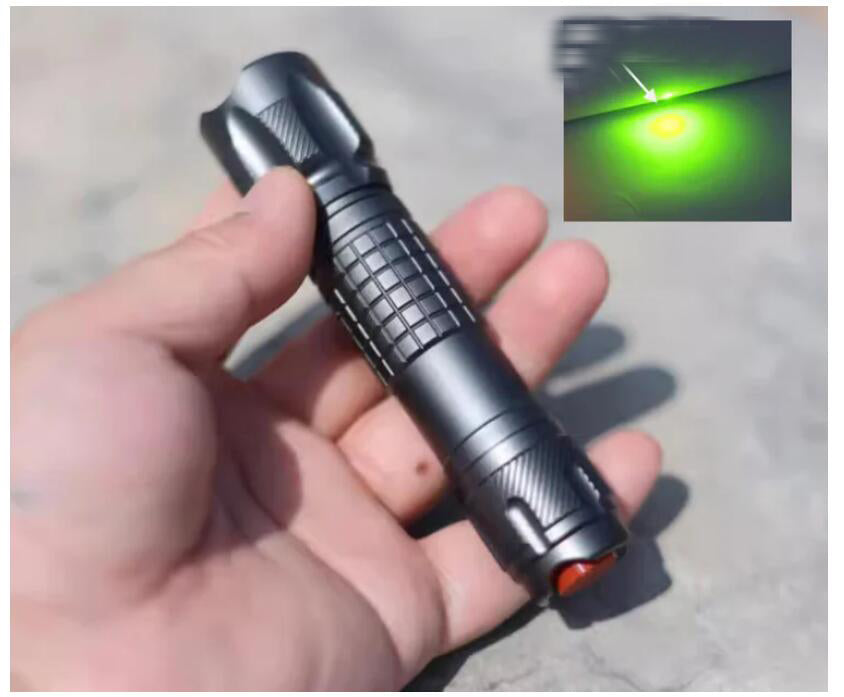 555 Yellow Green Beam Flashlight Signal Light LED Lamp(20)