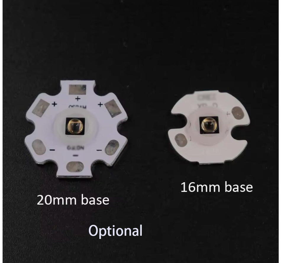 IR 850nm 940nm 5W LED Emitter Bulb 16mm/ 20mm PCB with 17mm LED Driver for DIY Hunting Flashlight