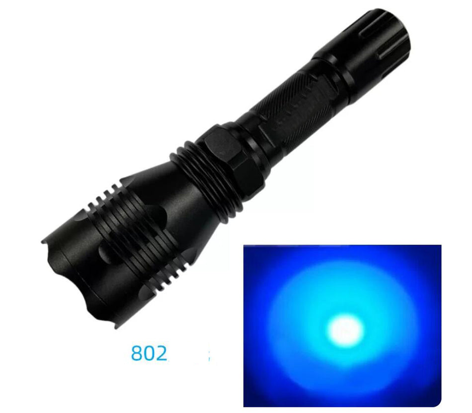 HS-802 Long Range Blue Beam Light Flashlight