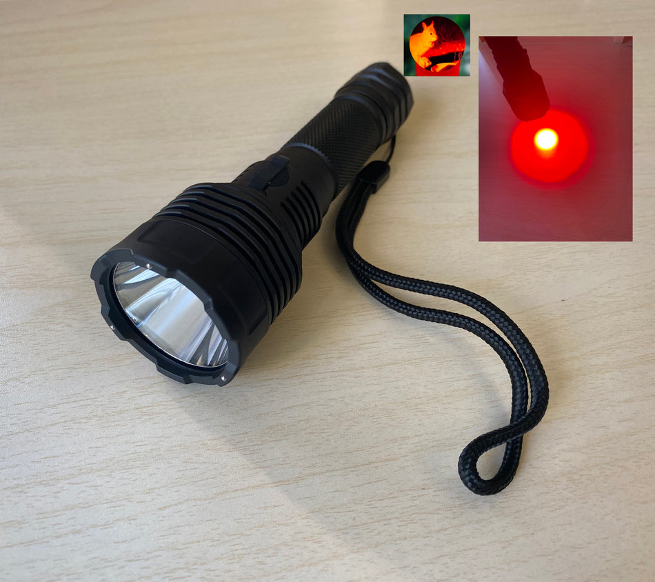 C8H Red LED 300Lumen Hunting Flashlight USB Type C Rechargeable