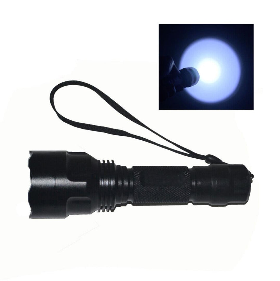 Ultra Fire C8 Single Mode Flashlight 10W L2 LED 1200 Lumen Torch+ Battery+USB Charger