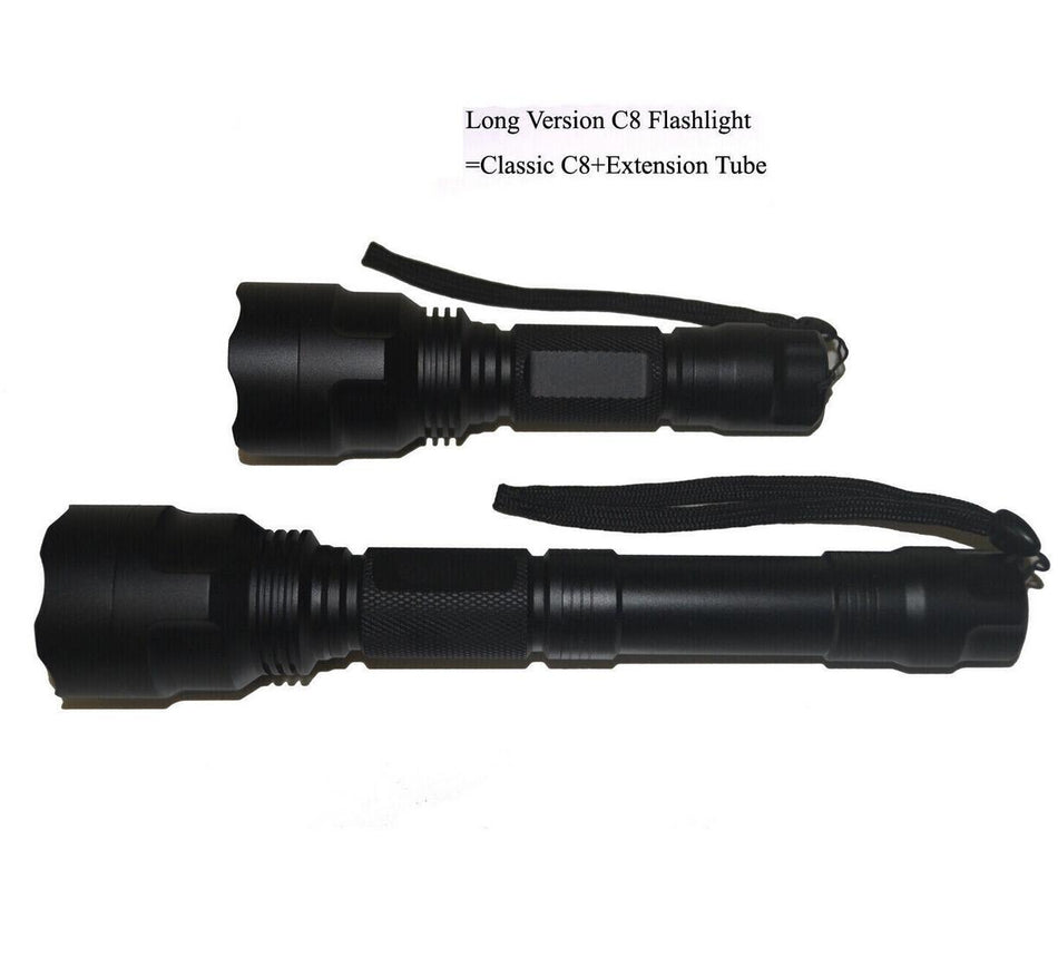 Ultra Fire C8 10W 6500K LED 1300Lumen Single Mode Flashlight With Tube