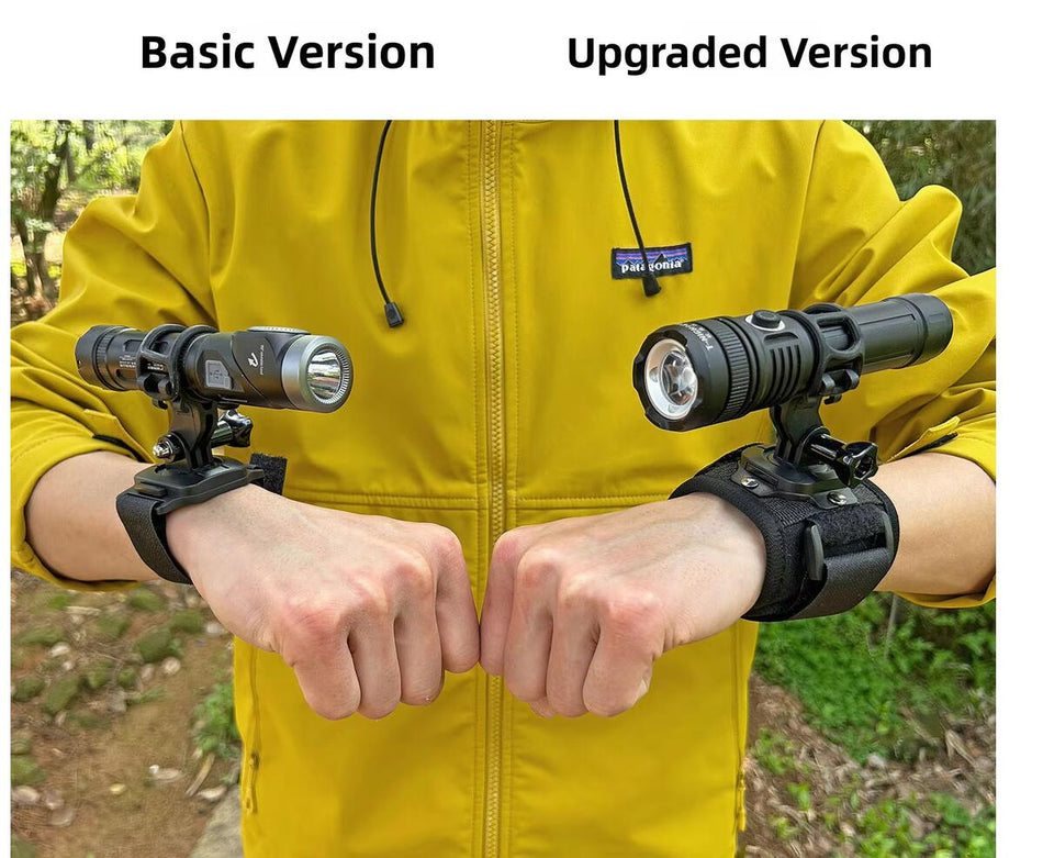 Outdoor Flashlight Bracket Wrist Hiking Mountaineering Lighting Universal Arm Lamp Clip Lamp