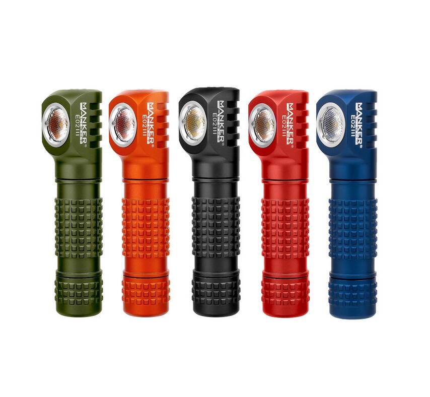 Manker Light E02 III AAA / 10440 Everyday Carry EDC Flashlight 560Lumen 6500k/519A LED (Can be as a Headlamp)