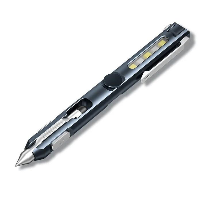 WUBEN Gecko E61 Multifunctional Rechargeable EDC Pen Light- Grey Blue
