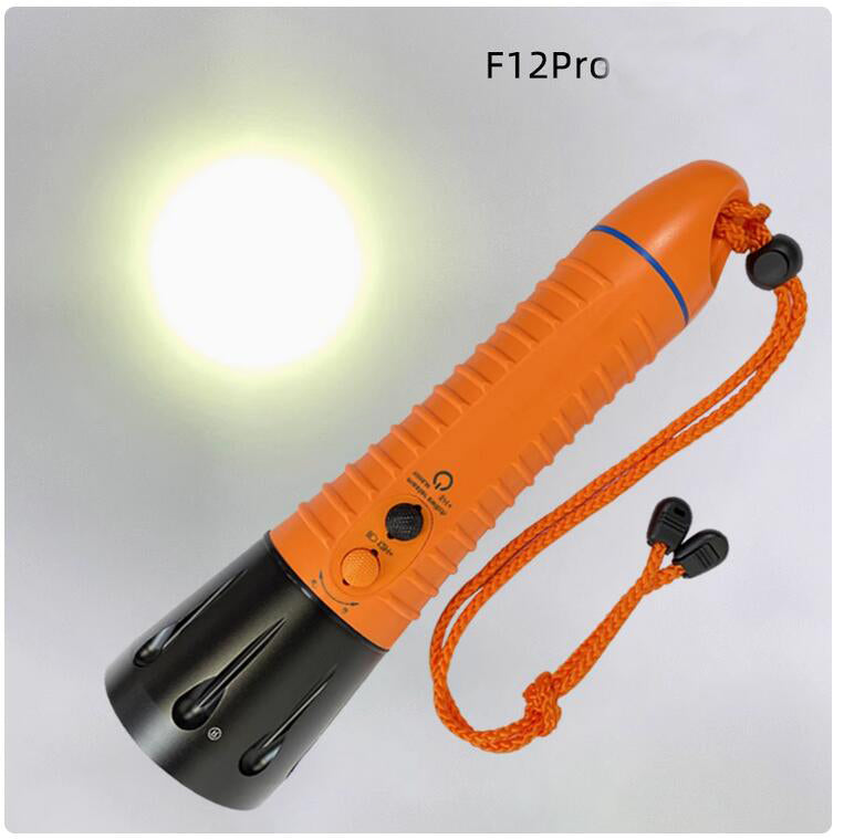 FITECH F12 PRO Scuba Diving Flashlight Built-in 10200mAh Battery 1000 Lumens USB Type C Rechargeable Light