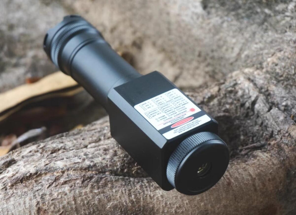 Blue LED Spot Line Beam Adjustable Focus Long Range Flashlight (465-5000)