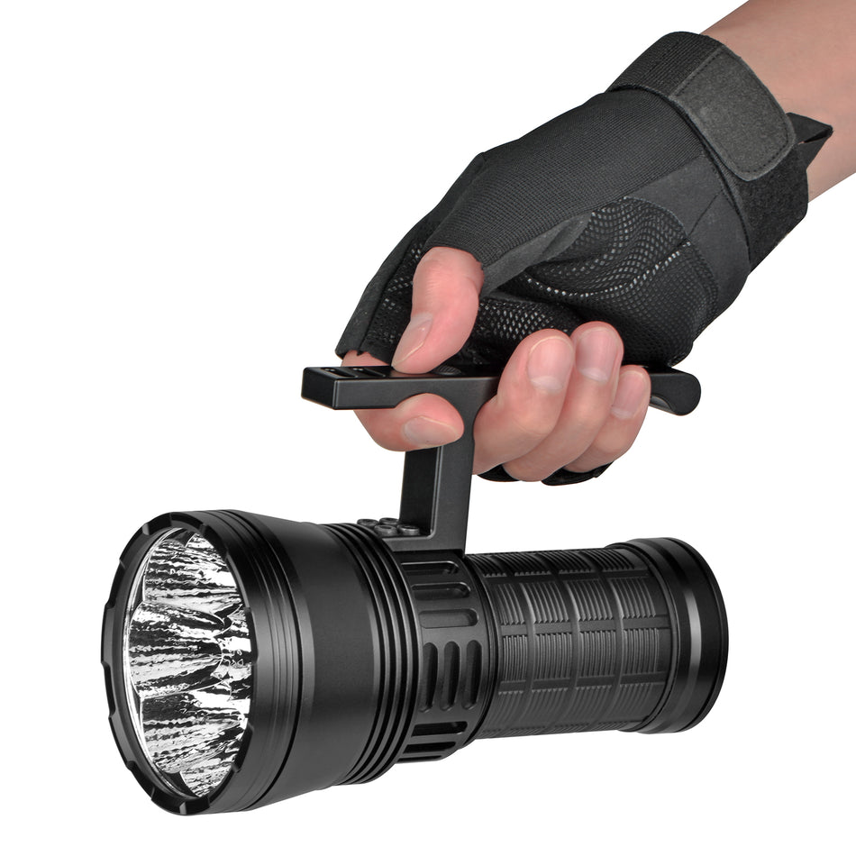 Haikelite HK08 100W High Power Flashlight 60000 Lumen 1340m USB Type C Charging With 4x 21700 Battery