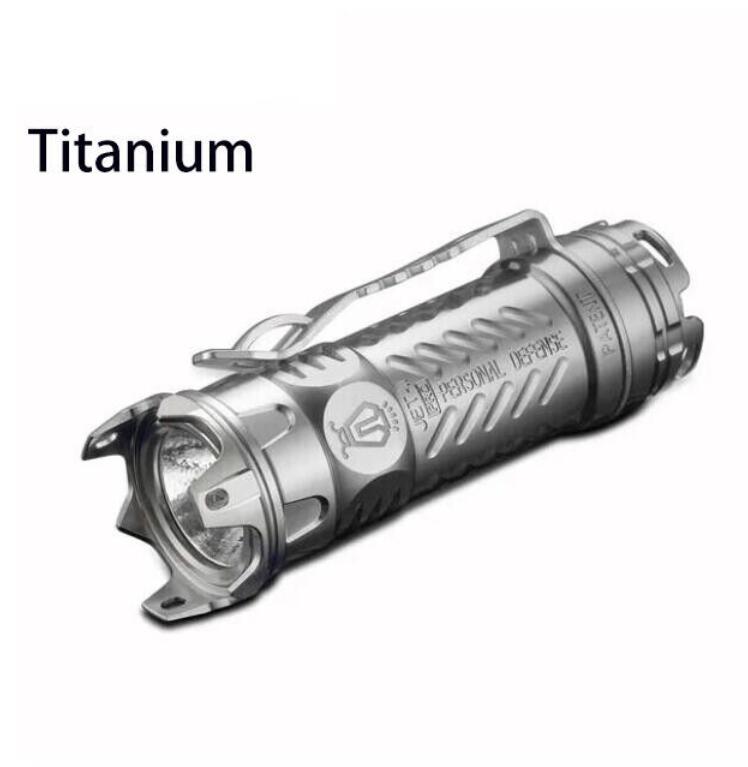 Jetbeam Ti Titanium Mini EDC Flashlight 510 Lumens LED Only 51g Torch(1 x CR123A/1x 16340)