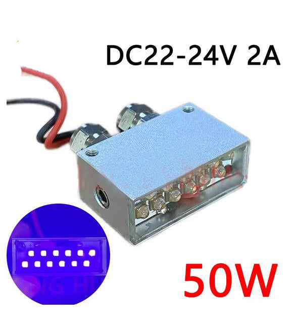 50W UV 395nm LED Curing Lamp for Epson R1390 L1300 XP600 TX800 Flatbed Printer ink Varnish