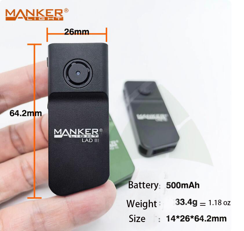 Mankerlight Mini Keychain Light 1020 Lumen EDC Flashlight USB-C Rechargeable
