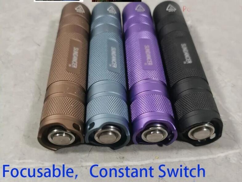 Long Range 3000 Blue Spot Beam Light Focusable Flashlight Direction Singal Light