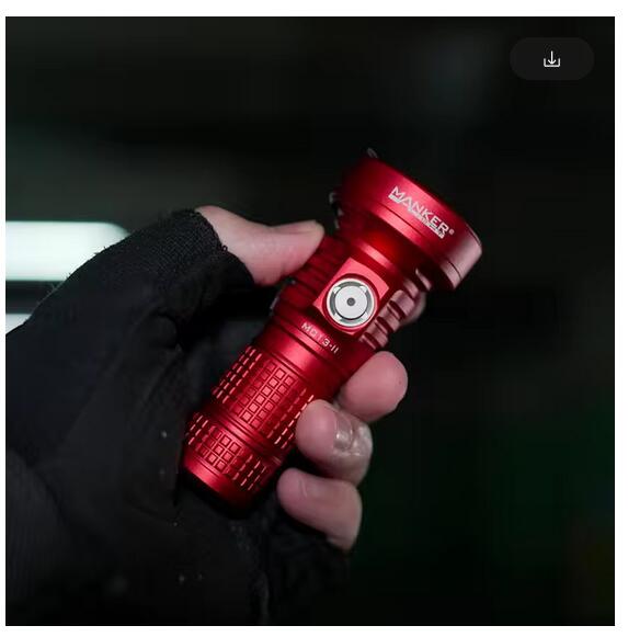 Mankerlight MC13ii Pocket EDC Flashlight 4500 Lumen 660 Meter USB Type-C Rechargeable(Red)