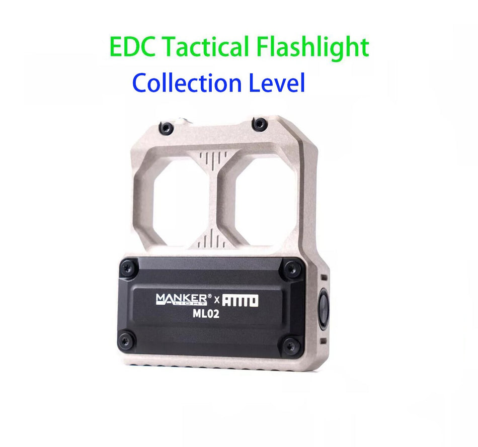 Mankerlight ML02  EDC Tactical Flashlight 1050 Lumen USB C Rechargeable Personalized Torch
