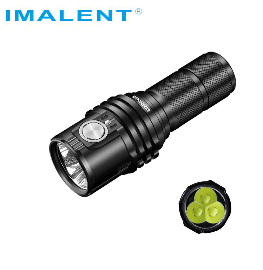 IMALENT MS03 EDC Powerful Flashlight 13000 Lumen 3x40W LEDS for Camping Searching(1x 21700)