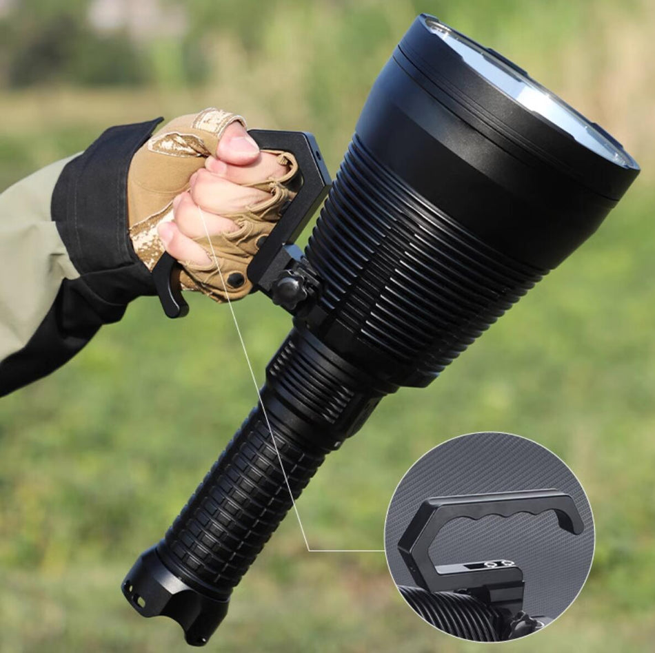 MATEMINCO MT90MAX Big Powerful Flashlight SBT90.2 LED 7000 Lumen 3000 Meter Range 42000mAh Battery USB C Rechargeable Torch