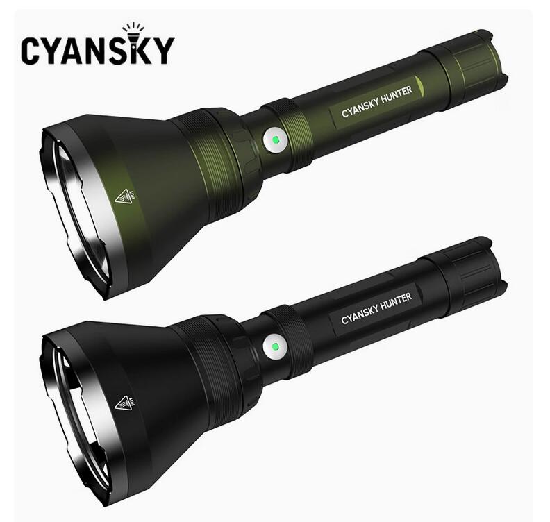 CYANSKY HUNTER 3 in1 Long-range Hunting Flashlight Red+Green+White LED Torch