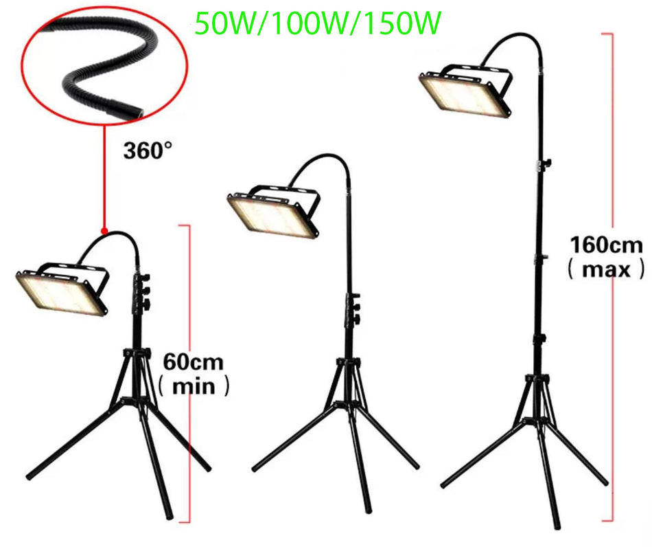 Full Spectrum 380-840nm Sunlight Growth Light LED AC220V IP65 Waterproof 50W 100W 150W Plant Grow Light for Indoor Green house