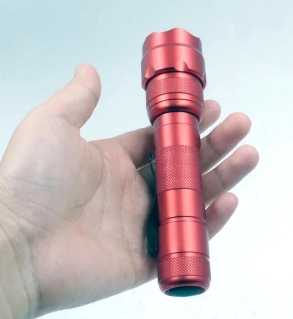 Ultra Fire WF-502B Single Mode Flashlight 10W 6500K LED 1000 Lumen Red (1x 18650 /2x CR123A)