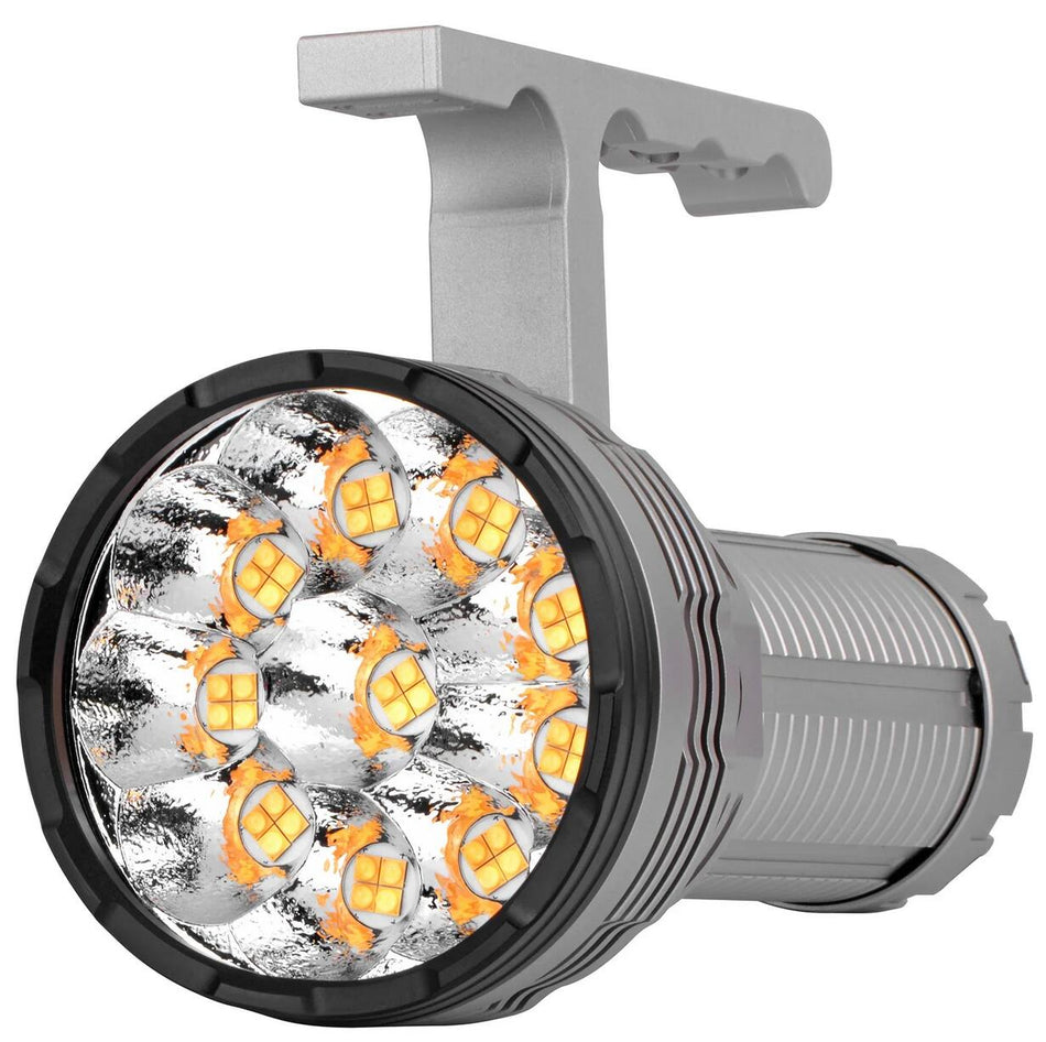 Haikelite RA40 35000Lumen High Power Floodlight Outdoor Flashlight With 46950 High Capacity Battery/42x High CRI LED(5000K/4000-4500k)