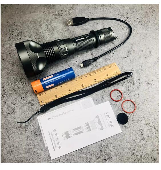 JETBEAM RRT-M1X＋Wetool LF61Y＋サンウェイマンホルダー JETBeam RRT-M1X 2.3KM Long Range LEP Flashlight 480Lumen