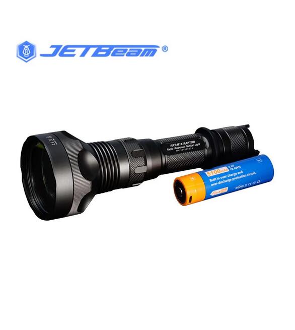 JETBeam RRT-M1X 480Lumen 2.3KM LEP Spotlight Flashlight Kit With Rotary Switch