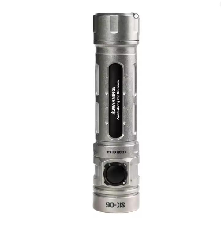 LOOP GEAR SK06 Titanium Flashlight 3IN1 2400 Lumen White+Green+UV+Side Light LED Torch