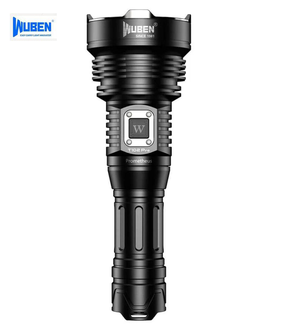 WUBEN T102 pro USB Type C Rechargeable Tactical Flashlight 3600 Lumen LED 500 Meter