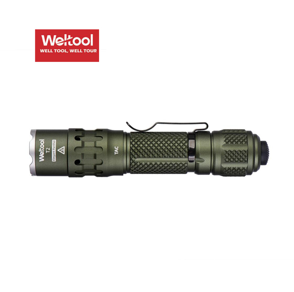 Weltool T2 TAC 1900lumens LED Tactical Flashlight -Green