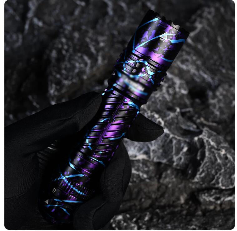 ACE-T37 SFT-90X LED EDC Tactical Flashlight and Duty Torch 4000 Lumens 440 Meters-Purple