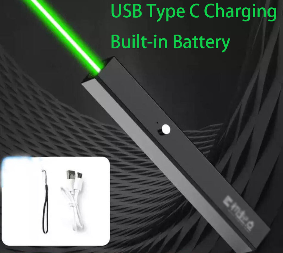 Green Beam Light Lamp With Sky Star Effect USB Type C Rechargeable Built-in Battery for Teaching Sales Pet
