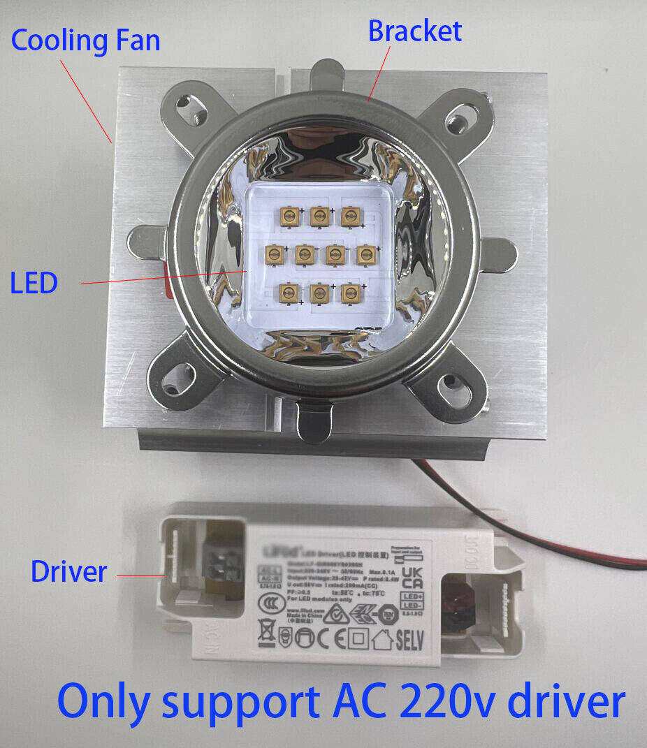 High Power 28W UVC UV 270-280nm UV DIY LED Module Beads Bulb Medical Sterilization Air Purification Lamp