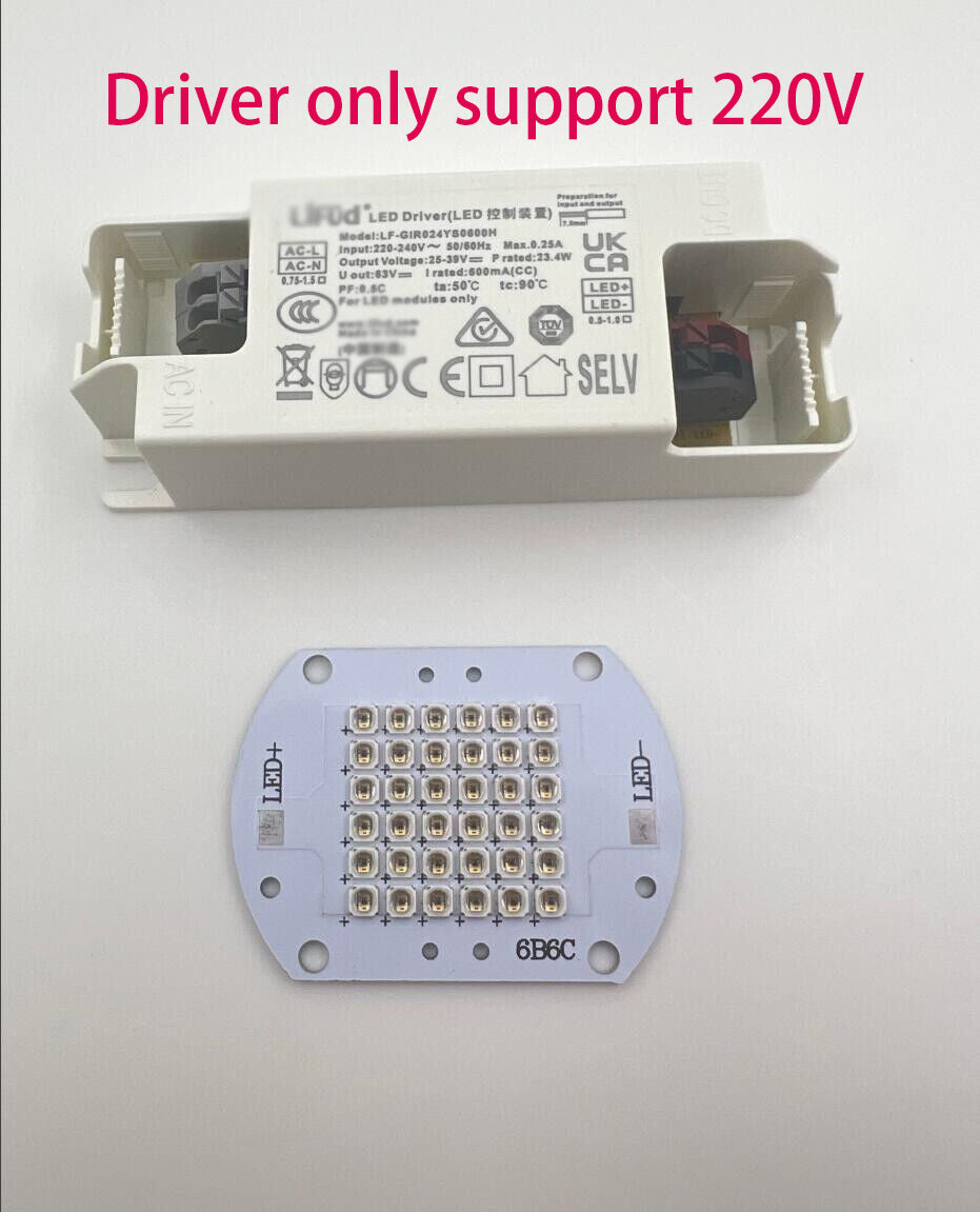 High Power 28W UVC 275nm-280nm Deep UV LED Beads Bulb Lamp Medical Sterilization