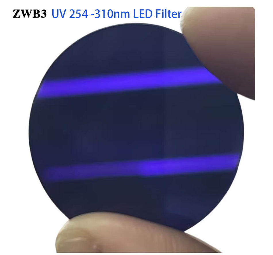 254nm 275nm 295nm 310nm 340nm 28*1.5mm UV UVC UVB UVA Filter For DIY Ultra Fire WF-502B WF-501B Model Flashlight