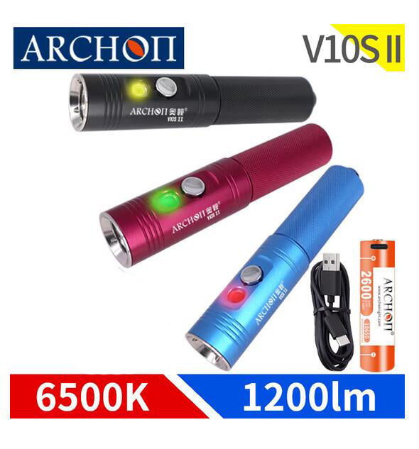 ARCHON V10S II 1200 lumen Scuba Diving Light Dive instructor With Battery