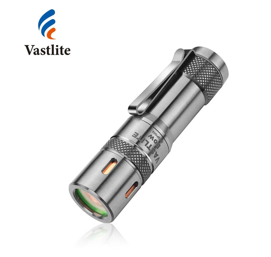 VASTLITE BOW Titanium Mini LEP Flashlight 280 Lumen 750 Meter With 18350 Battery