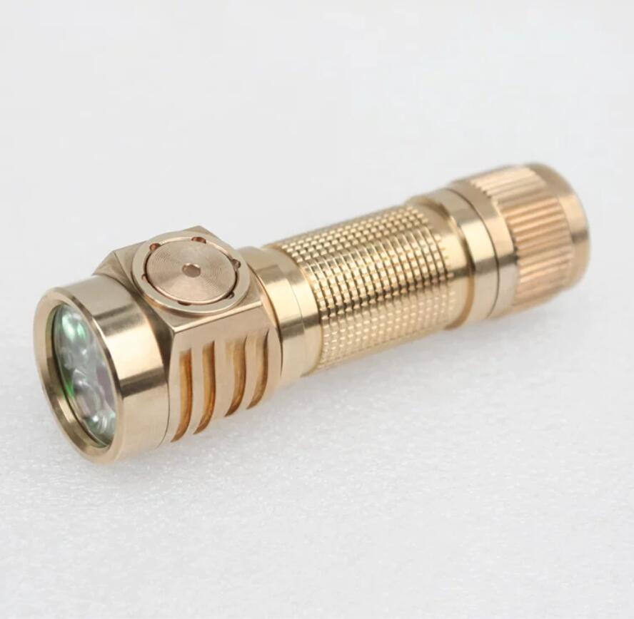 Emisar D3AA ALL Yellow Copper 14500 AA EDC Flashlight