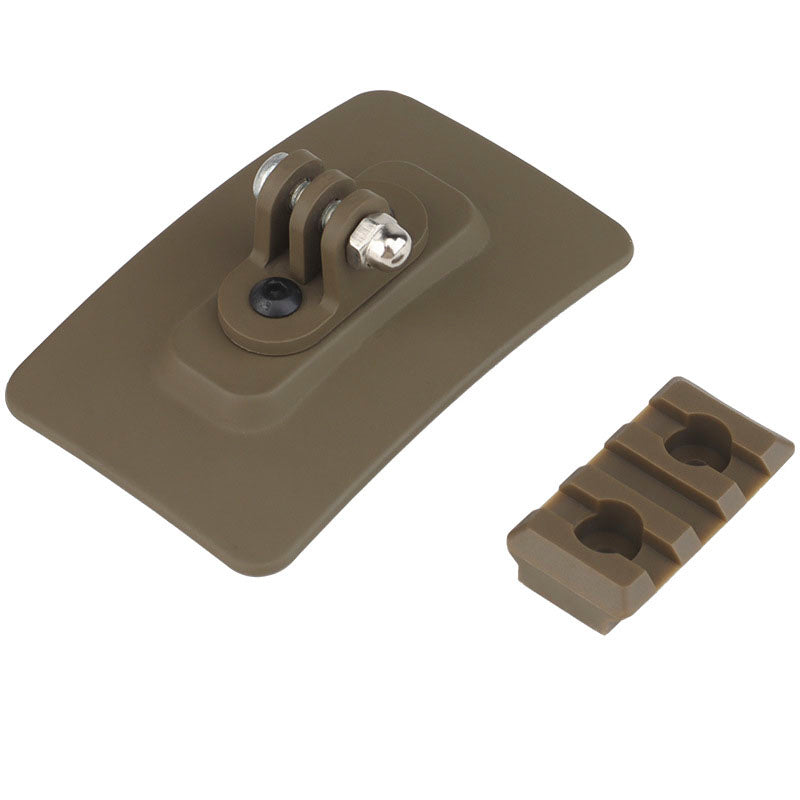 Quick installation plate for tactical helmet accessories