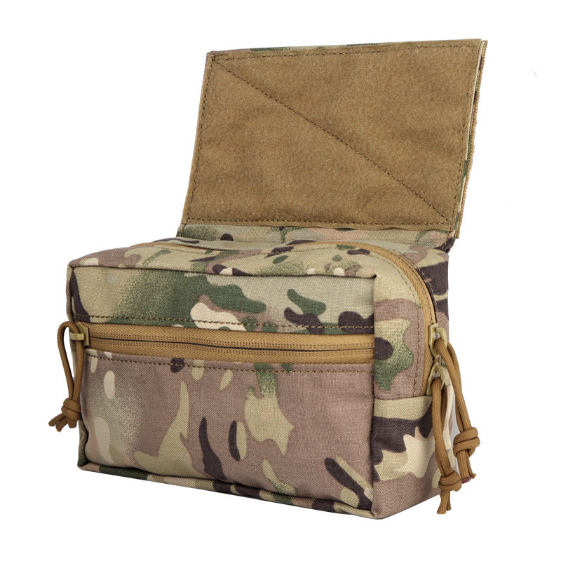 Tactical vest expansion lower abdomen accessory pack