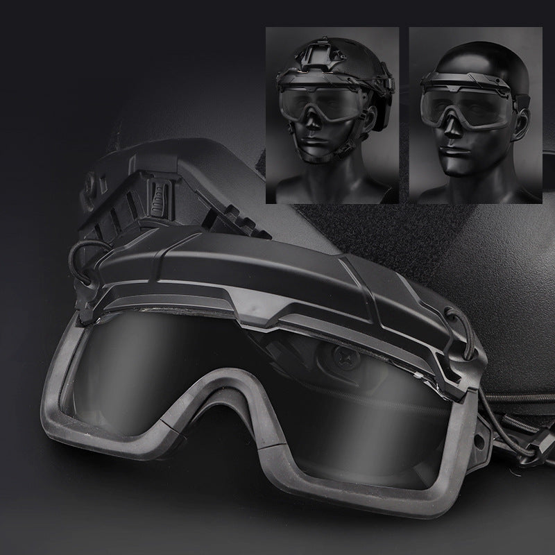 Multi dimensional split tactical outdoor goggles