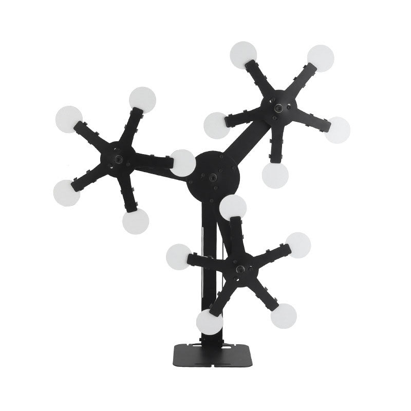 Three headed five-star windmill target