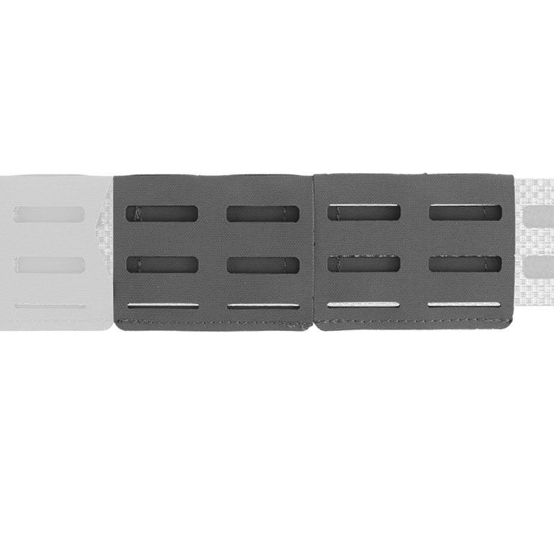 Lightweight combination waist belt MOLLE attachment