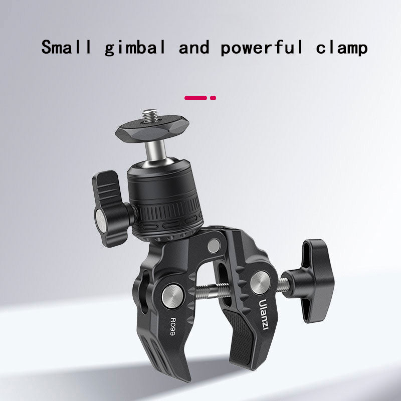 Small gimbal and powerful clamp